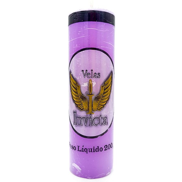 Vela De 7 Dias 44Mm Parafina Lilás Unidade Invicta