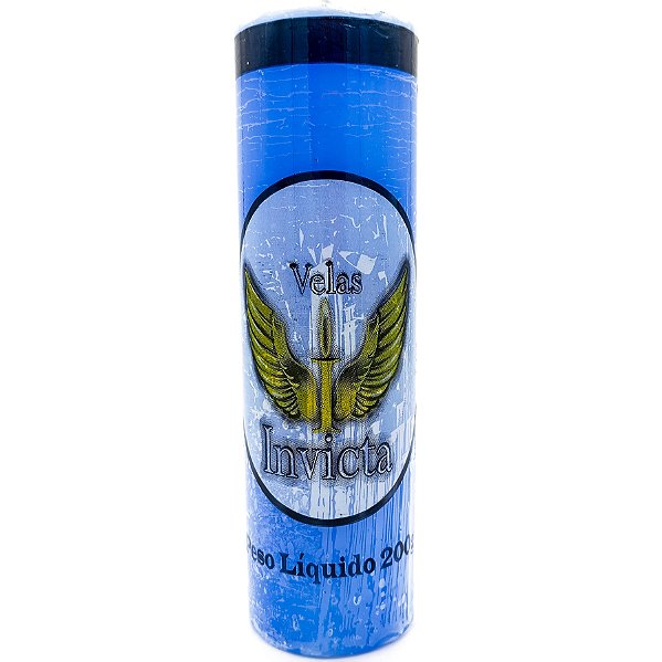 Vela De 7 Dias 44Mm Parafina Azul Unidade Invicta