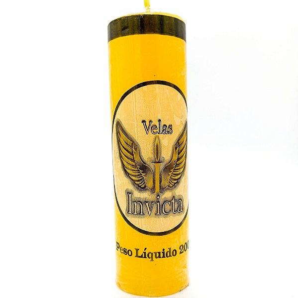 Vela De 7 Dias 44Mm Parafina Amarela Unidade Invicta