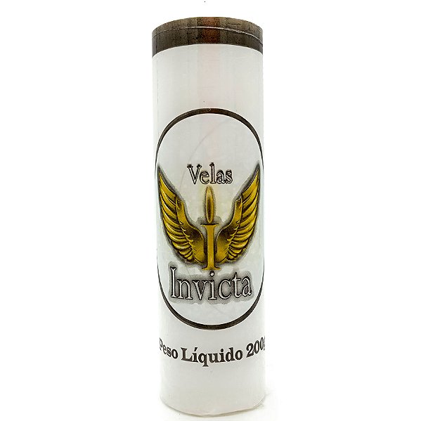 Vela De 7 Dias 44Mm Parafina Branca Unidade Invicta