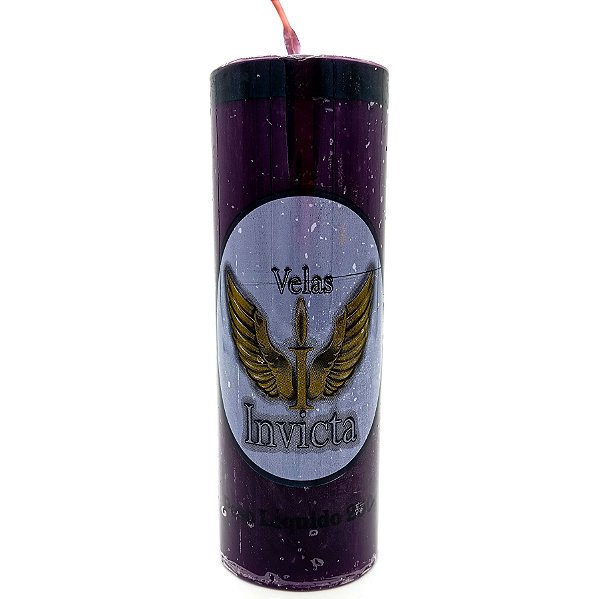 Vela De 7 Dias 50Mm Parafina Roxa Unidade Invicta
