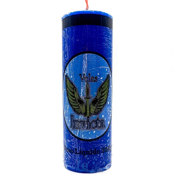 Vela De 7 Dias 50Mm Parafina Azul Marinho Unidade Invicta