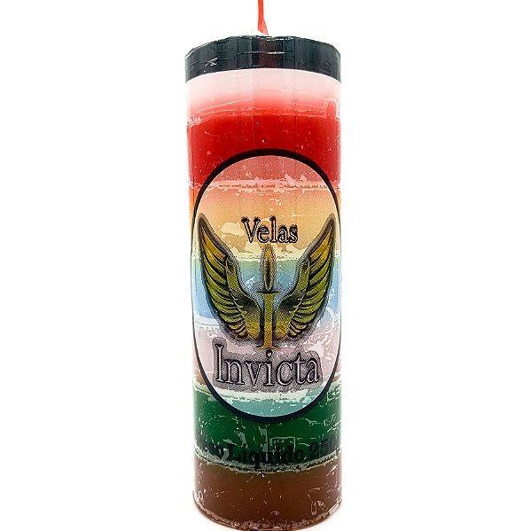 Vela De 7 Dias 7 Linhas 55Mm Parafina Unidade Invicta