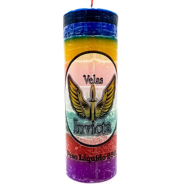 Vela De 7 Dias 7 Raios 55Mm Parafina Unidade Invicta