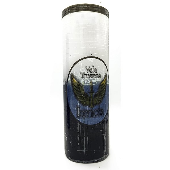 Vela Trezena 13 Dias Parafina Branca/Preta Unidade Invicta