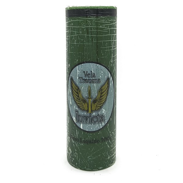 Vela Trezena 13 Dias Parafina Verde Unidade Invicta