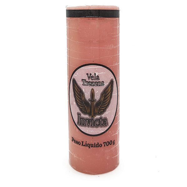 Vela Trezena 13 Dias Parafina Rosa Unidade Invicta
