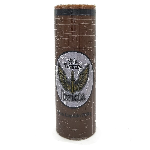 Vela Trezena 13 Dias Parafina Marrom Unidade Invicta