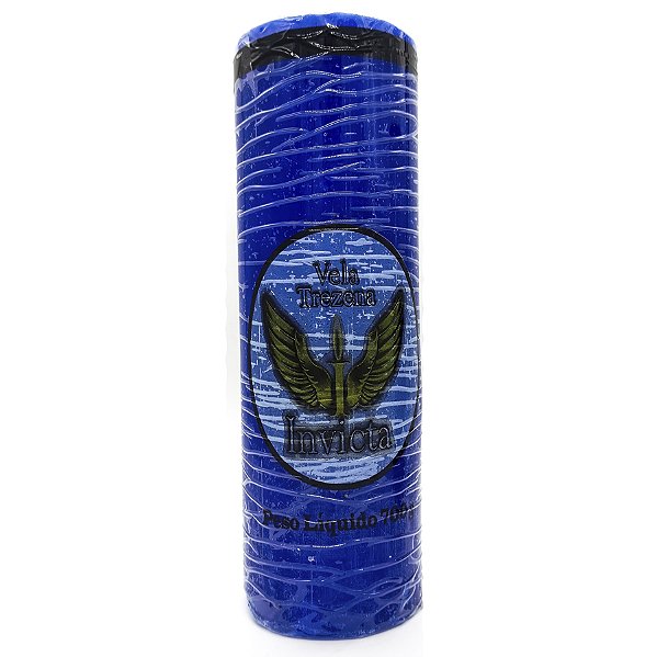 Vela Trezena 13 Dias Parafina Azul Marinho Unidade Invicta