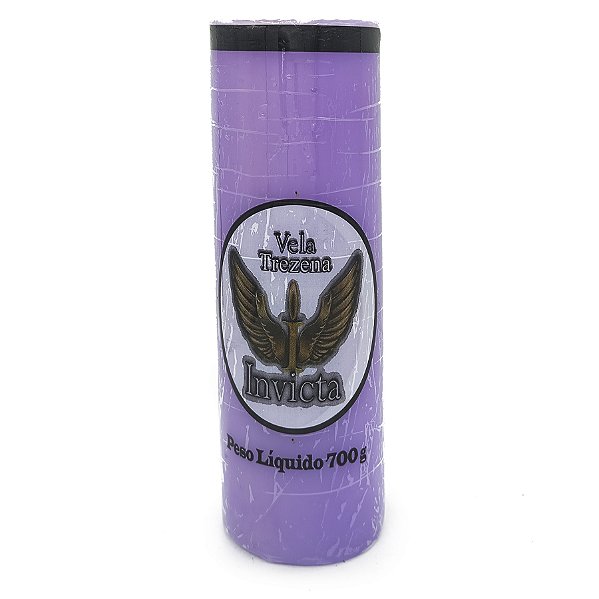 Vela Trezena 13 Dias Parafina Lilás Unidade Invicta
