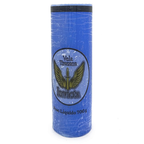 Vela Trezena 13 Dias Parafina Azul Unidade Invicta