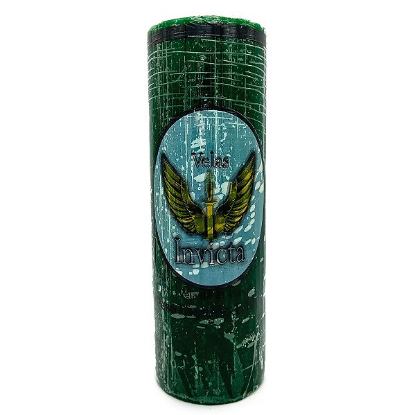 Vela Devocional 21 Dias Parafina Verde Unidade Invicta