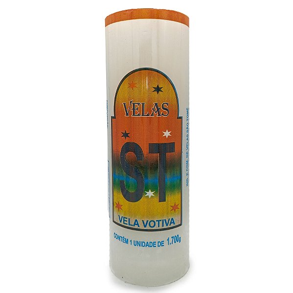 Vela Devocional 21 Dias Parafina Branca Unidade Invicta