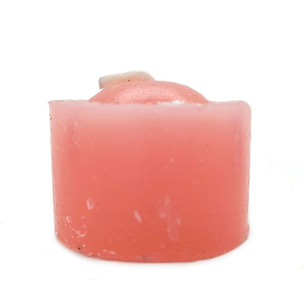 Vela Rechaud Rosa Pequena Lamparina Refil Recho