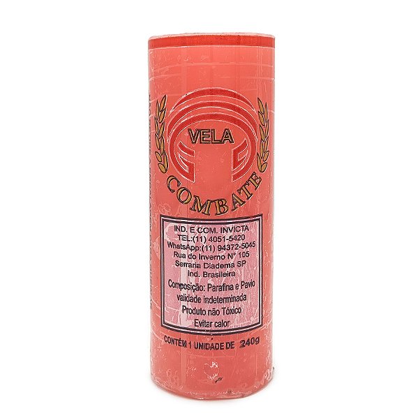 Vela De 7 Dias 50Mm Parafina Rosa Unidade Combate
