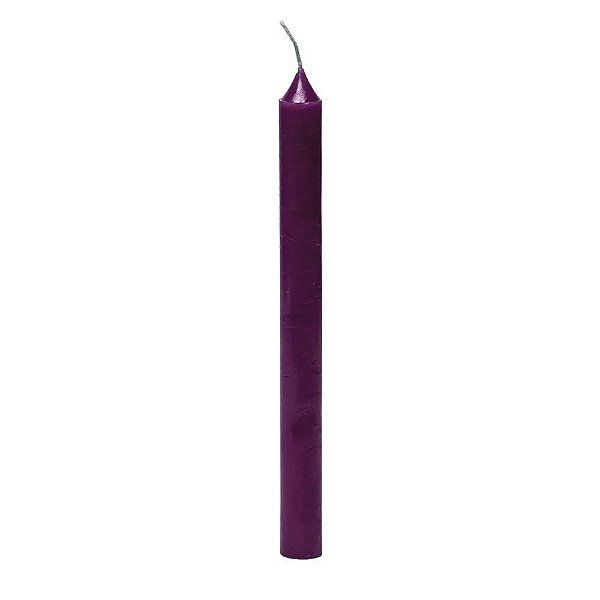 Vela Grande 12H De Parafina Unidade Roxo
