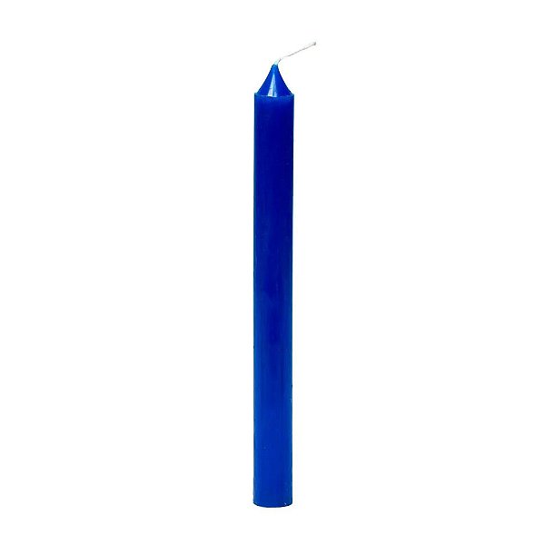 Vela Grande 12H De Parafina Unidade Azul Marinho