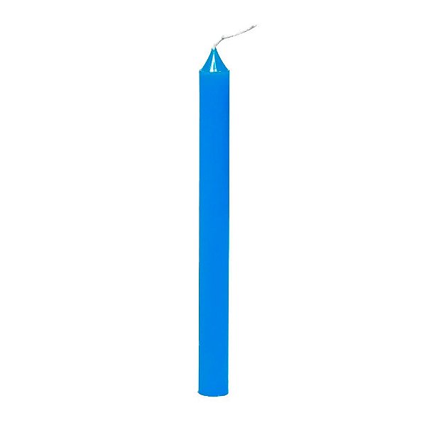 Vela Grande 12H De Parafina Unidade Azul