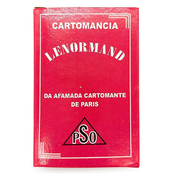 Jogo De Cartas Lenormand Cartomancia Tarô 36 Cartas + Manual
