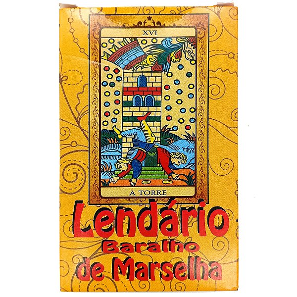 Tarot Lendário Baralho De Marselha Com 22 Cartas + Manual