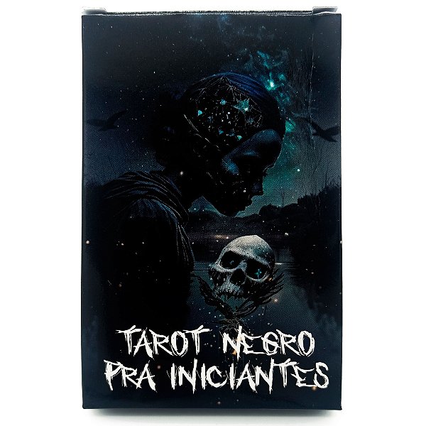 Baralho Tarot Negro P/ Iniciantes C/ 22 Cartas Explicativas
