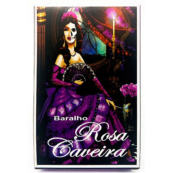 Tarot Baralho De Rosa Caveira Com 36 Cartas + Manual