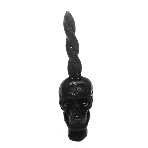 Vela De Magia Caveira Vira Pensamento Preto