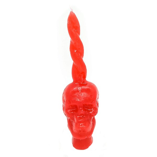 Vela De Magia Caveira Vira Pensamento Vermelho