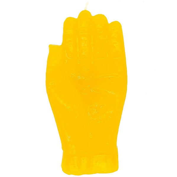 Vela De Magia Mão Esquerda Direita Amarelo