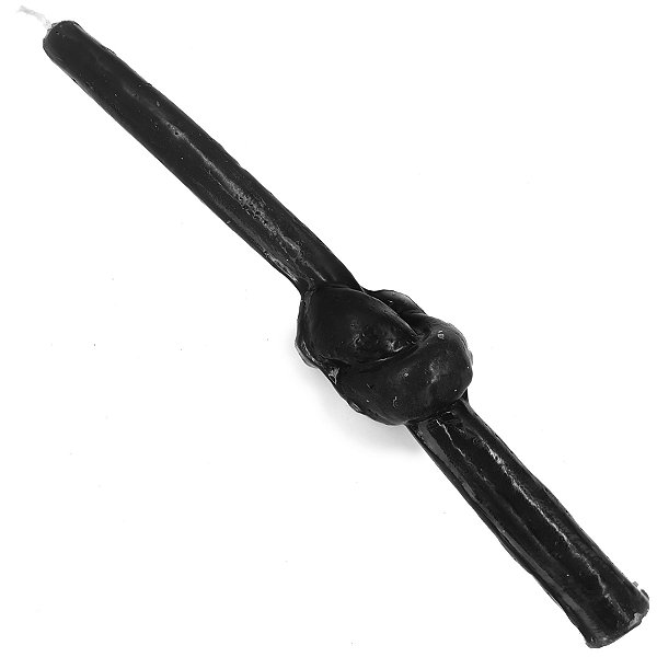 Vela De Magia Nó Amarrado Preto