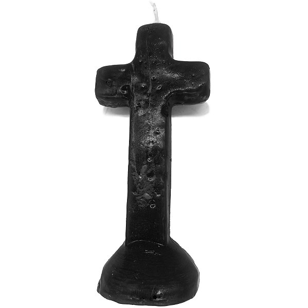 Vela De Magia Cruz Preto