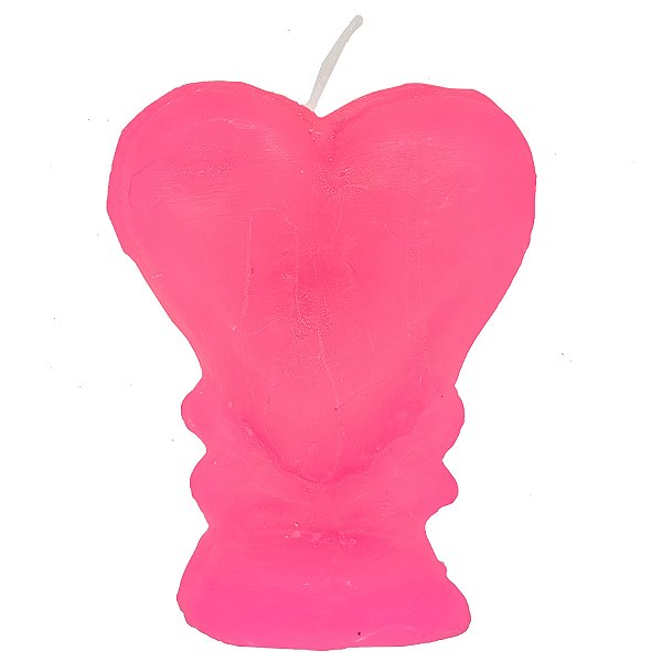 Vela De Magia Coração Rosa