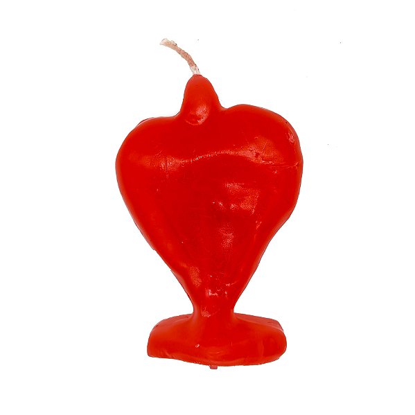 Vela De Magia Coração Vermelho
