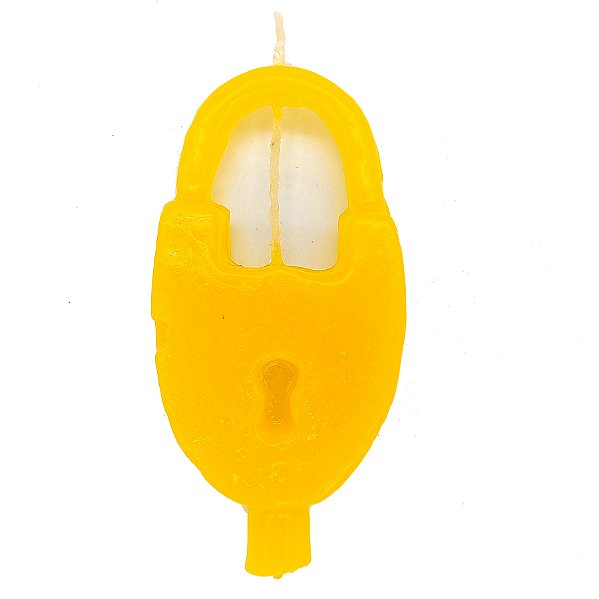 Vela De Magia Cadeado Amarelo