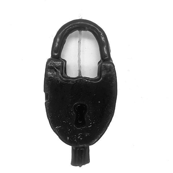 Vela De Magia Cadeado Preto