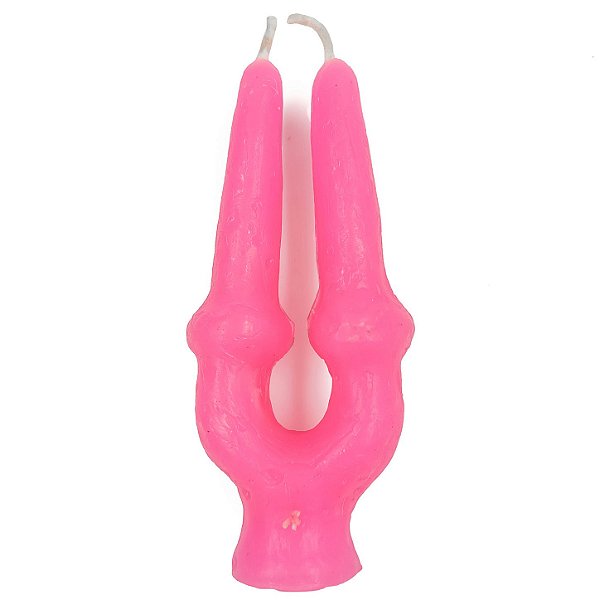 Vela De Magia Amarração Rosa
