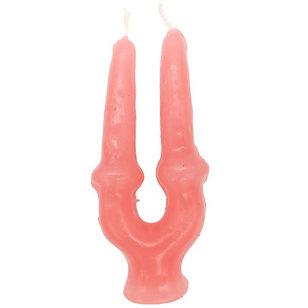 Vela De Magia Amarração Rosa