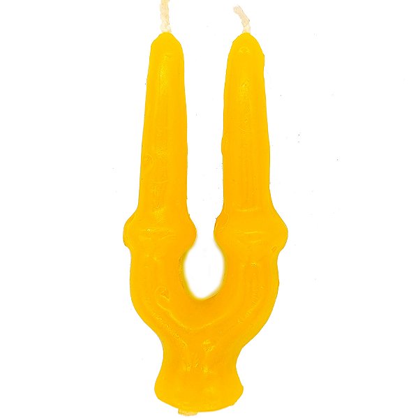 Vela De Magia Amarração Amarelo