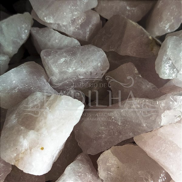 Pedra Quartzo Rosa Bruto Grande Unidade