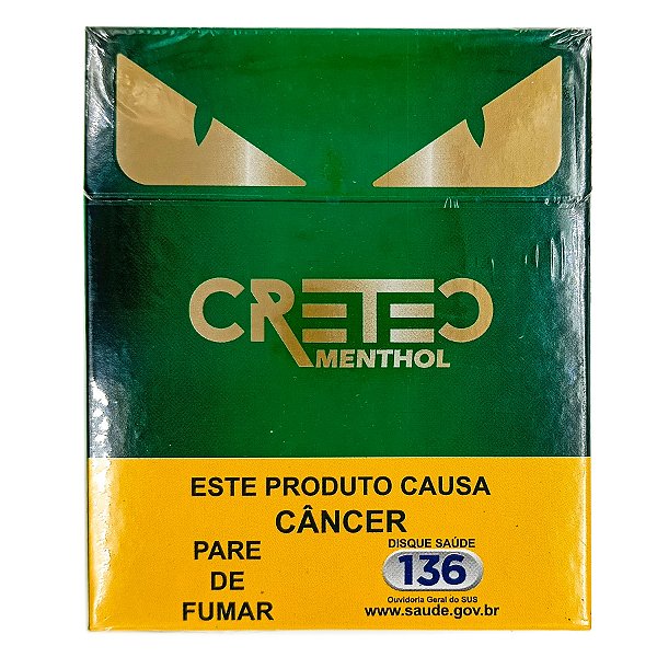 Maço Cigarro Cretec 20Un Verde Black Menta