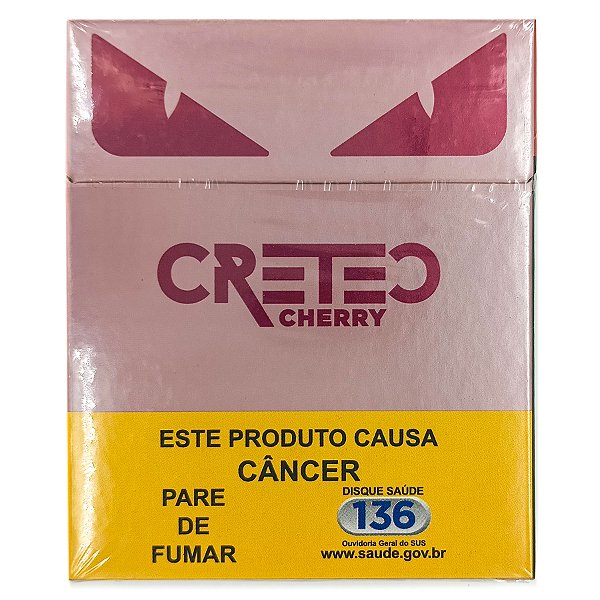 Maço Cigarro Cretec 20Un Rosa Cherry Cereja