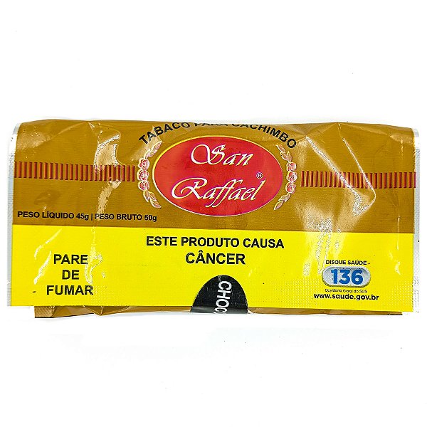 Tabaco Fumo San Raffael Para Cachimbo 45G Sabor Chocolate
