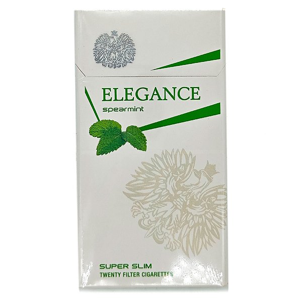 Cigarro Extra Fino Elegance Cigarettes Slim 20Un Hortelã
