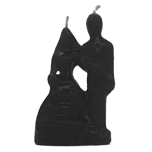 Vela De Magia Noivos Casal Preto