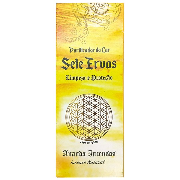 Incenso Purificador Do Lar Aromaterapia 9 Bastões Sete Ervas