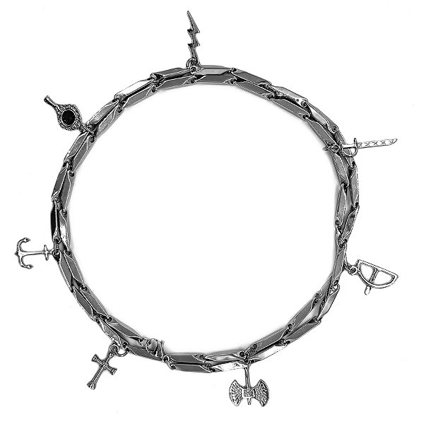 Guia De Aço Inox Sete 7 Linhas Dos Orixás Proteção Umbanda