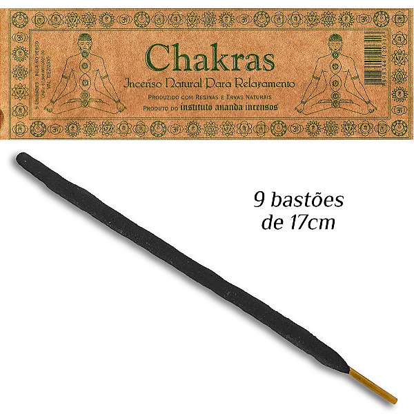 Incenso Natural Ananda Chakras P/ Relaxamento Energético