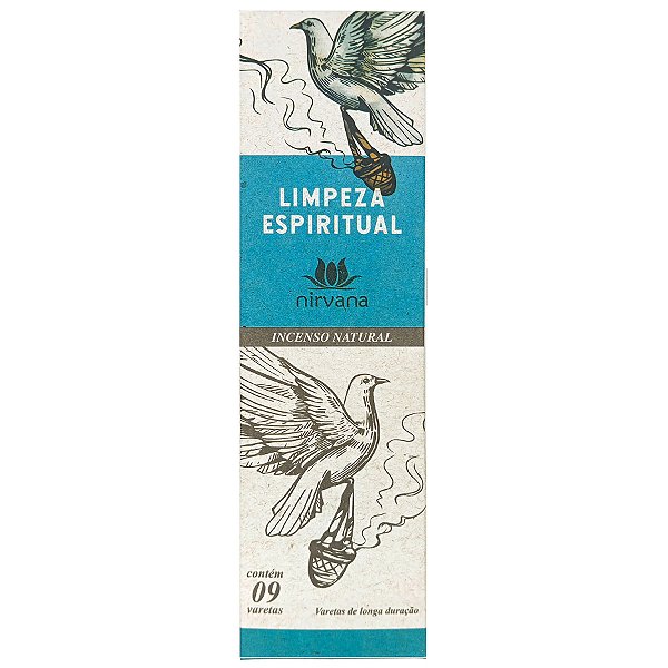 Incenso Natural Nirvana 9 Varetas Limpeza Espiritual