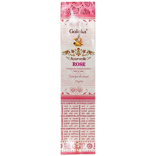 Incenso Goloka Massala Indiano Rose Rosas Energia Do Amor
