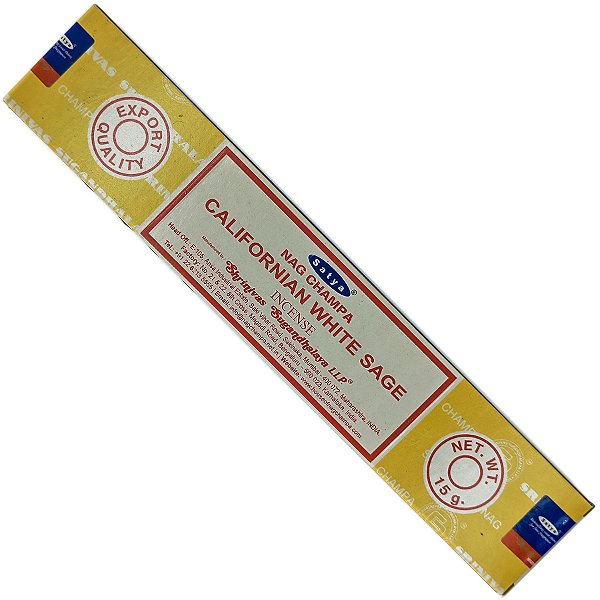 Incenso Indian Satya Import Nag Champa California White Sage